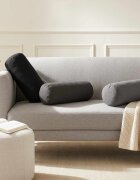 vidaXL Калъфка за възглавница 2 бр. HEERLEN Черно Диам. 15 x 40 см