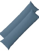 vidaXL Калъфка за възглавница 2 бр. HEERLEN Дънково син 40 x 145 см