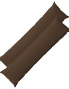 vidaXL Калъфка за възглавница 2 бр. HEERLEN Кафяво 40 x 145 см Текстил