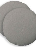 vidaXL Калъфка за възглавница 2 бр. HEERLEN Облачно сиво Ø 40 cm