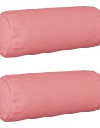vidaXL Калъфка за възглавница 2 бр. HEERLEN Розово Ø 15 x 40 см