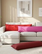 vidaXL Калъфка за възглавница 2 бр. HOUTEN Червено 40 x 145 см