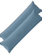 vidaXL Калъфка за възглавница 2 бр. HOUTEN Синьо 40 x 145 см кордурой