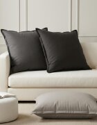 vidaXL Калъфка за възглавница 2 бр. HOUTEN Сиво 70 x 70 cm Полиестер