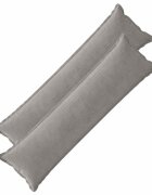 vidaXL Калъфка за възглавница 2 бр. HOUTEN Светлосиво 40 x 145 см