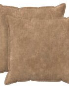 vidaXL Калъфка за възглавница 2 бр. HOUTEN Таупе 80 x 80 cm