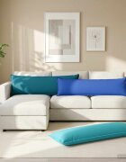 vidaXL Калъфка за възглавница 2 бр. HOUTEN Тюркоаз 40 x 145 см