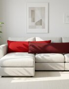 vidaXL Калъфка за възглавница 2 бр. HOUTEN Виненочервен 40 x 145 см