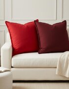vidaXL Калъфка за възглавница 2 бр. HOUTEN Виненочервен 65 х 65 см