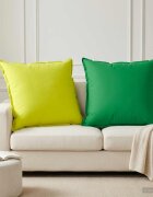 vidaXL Калъфка за възглавница 2 бр. HOUTEN Зелено 80 x 80 cm Полиестер