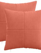 vidaXL Калъфка за възглавница 2 pcs ALMELO Червено оранжево 40 x 40 cm