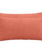 vidaXL Калъфка за възглавница 2 pcs ALMELO Червено оранжево 40 x 80 cm