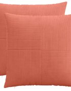 vidaXL Калъфка за възглавница 2 pcs ALMELO Червено оранжево 70 x 70 cm