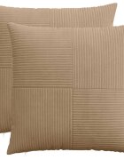 vidaXL Калъфка за възглавница 2 pcs ALMELO Кафяво 60 x 60 cm кордурой