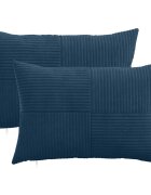vidaXL Калъфка за възглавница 2 pcs ALMELO Морски син 30 x 50 cm