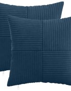 vidaXL Калъфка за възглавница 2 pcs ALMELO Морски син 35 x 35 cm