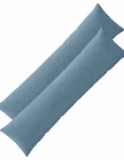 vidaXL Калъфка за възглавница 2 pcs ALMELO Синьо 40 x 145 см кордурой