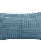vidaXL Калъфка за възглавница 2 pcs ALMELO Синьо 40 x 80 cm кордурой