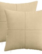 vidaXL Калъфка за възглавница 2 pcs ALMELO Сивозелен 45 x 45 cm