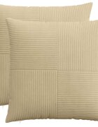 vidaXL Калъфка за възглавница 2 pcs ALMELO Сивозелен 65 х 65 см