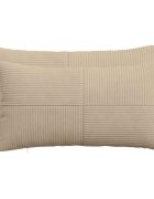 vidaXL Калъфка за възглавница 2 pcs ALMELO Таупе 40 x 70 cm кордурой