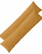 vidaXL Калъфка за възглавница 2 pcs ALMELO Жълто 40 x 145 см кордурой