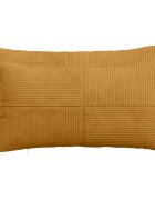 vidaXL Калъфка за възглавница 2 pcs ALMELO Жълто 40 x 80 cm кордурой
