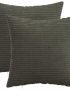 vidaXL Калъфка за възглавница 2 pcs HEERLEN Антрацит 35 x 35 cm