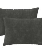 vidaXL Калъфка за възглавница 2 pcs HEERLEN Антрацит 40 x 60 cm