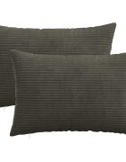 vidaXL Калъфка за възглавница 2 pcs HEERLEN Антрацит 50 x 75 cm