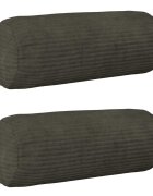 vidaXL Калъфка за възглавница 2 pcs HEERLEN Антрацит Ø 15 x 40 см