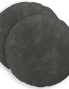 vidaXL Калъфка за възглавница 2 pcs HEERLEN Антрацит Ø 40 cm