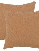 vidaXL Калъфка за възглавница 2 pcs HEERLEN Бежово 40 x 40 cm Букле