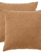 vidaXL Калъфка за възглавница 2 pcs HEERLEN Бежово 60 x 60 cm Букле