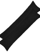 vidaXL Калъфка за възглавница 2 pcs HEERLEN Черно 40 x 145 см Букле