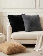 vidaXL Калъфка за възглавница 2 pcs HEERLEN Черно 45 x 45 cm ПВ флийс