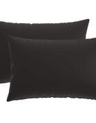 vidaXL Калъфка за възглавница 2 pcs HEERLEN Черно 50 x 75 cm Полиестер