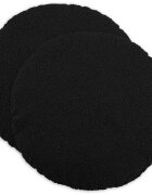 vidaXL Калъфка за възглавница 2 pcs HEERLEN Черно Ø 40 cm Букле