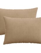vidaXL Калъфка за възглавница 2 pcs HEERLEN Кафяво 40 x 60 cm кордурой