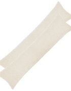 vidaXL Калъфка за възглавница 2 pcs HEERLEN Кремаво 40 x 145 см Букле