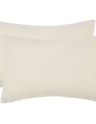 vidaXL Калъфка за възглавница 2 pcs HEERLEN Кремаво 40 x 60 cm Букле