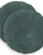 vidaXL Калъфка за възглавница 2 pcs HEERLEN Морско синьо Ø 40 cm