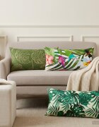 vidaXL Калъфка за възглавница 2 pcs HEERLEN Мотив с листа 40 x 80 cm