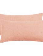 vidaXL Калъфка за възглавница 2 pcs HEERLEN Розово 40 x 80 cm Букле