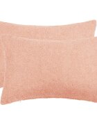 vidaXL Калъфка за възглавница 2 pcs HEERLEN Розово 50 x 75 cm Букле