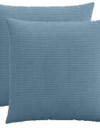 vidaXL Калъфка за възглавница 2 pcs HEERLEN Синьо 70 x 70 cm кордурой