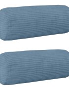 vidaXL Калъфка за възглавница 2 pcs HEERLEN Синьо Ø 15 x 40 см
