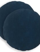 vidaXL Калъфка за възглавница 2 pcs HEERLEN Синьо Ø 40 cm