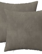vidaXL Калъфка за възглавница 2 pcs HEERLEN Светлосиво 35 x 35 cm