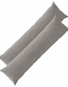 vidaXL Калъфка за възглавница 2 pcs HEERLEN Светлосиво 40 x 145 см